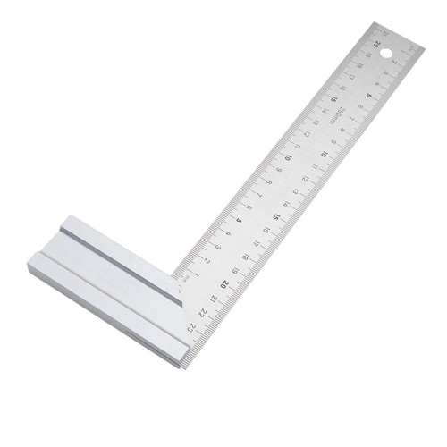 Righello Ad Angolo Di Acciaio 25 Cm Strumento Di Misurazione Angolare 91845